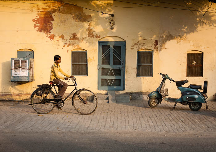 Boy on a bike in Haridwar (2008)