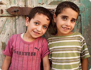 two Jordanian boys