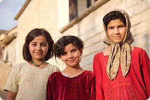 three Iranian girls